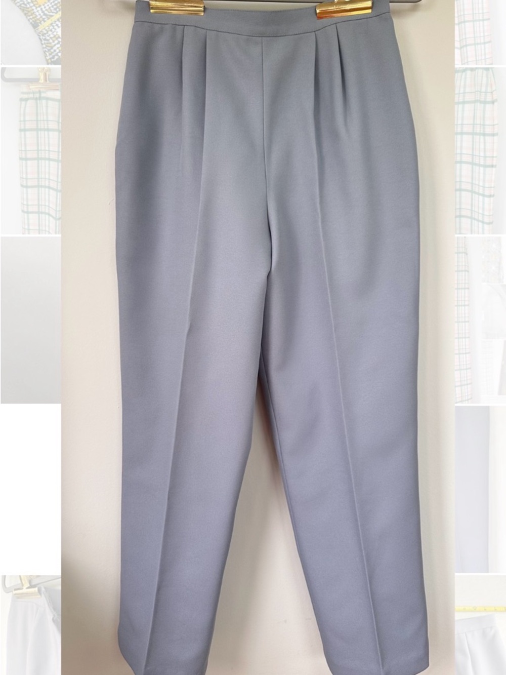 Classic women’s Pleated Dress Pants in Light blue